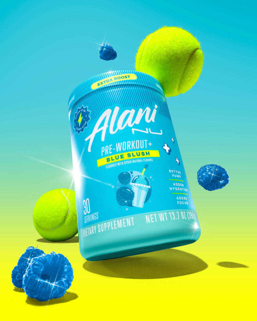 energy drink & pre-workout+ - blue slush